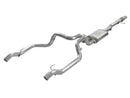 aFe Vulcan Series 4in-3in 304-SS Exhaust Cat-Back 2019 GM Silverado / Sierra 1500 V8-5.3L w/ OE Tips-1