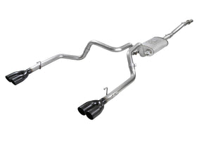 aFe Vulcan Series 3in-2-1/2in 304 SS Cat-Back 2019 GM Silverado / Sierra 1500 V8-5.3L w/ Black Tips
