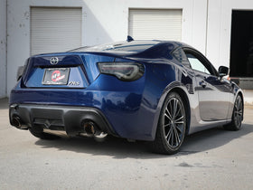 aFe Takeda Exhaust Axle-Back 13-15 Scion FRS / Subaru BRZ 304SS Carbon Fiber Dual Tips Exhaust - 0