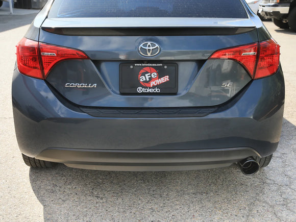 Takeda 2-1/2 IN 304 Stainless Steel Axle-Back Exhaust System Toyota Corolla 14-19 L4-1.8L