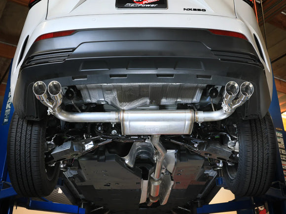 Takeda 2-1/2 IN 304 Stainless Steel Cat-Back Exhaust System Lexus NX250 22-25 L4-2.5L