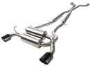 aFe Takeda 2-1/2 in 304 SS Cat-Back Exhaust System Infiniti G37 08-13/Q60 14-15 V6-3.7 w/ Black Tips-1