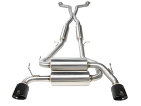 aFe Takeda 2-1/2 in 304 SS Cat-Back Exhaust System Infiniti G37 08-13/Q60 14-15 V6-3.7 w/ Black Tips - 0