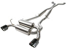 aFe Takeda 2-1/2in 304SS Cat-Back Exhaust Infiniti G37 08-13/Q60 14-15 V6-3.7 w/ Carbon Fiber Tips-1