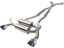 aFe Takeda 2-1/2in 304SS Cat-Back Exhaust Infiniti G37 08-13/Q60 14-15 V6-3.7 w/ Blue Flame Tips-1