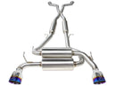 aFe Takeda 2-1/2in 304SS Cat-Back Exhaust Infiniti G37 08-13/Q60 14-15 V6-3.7 w/ Blue Flame Tips-2