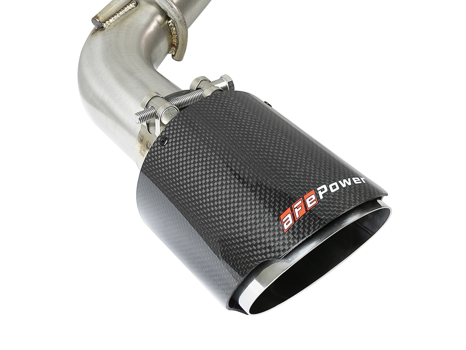 aFe Takeda 2.5in 304 SS Axle-Back Exhaust w/ Carbon Fiber Tips 16-19 Infiniti Q50 V6-3.0L (tt) - 0