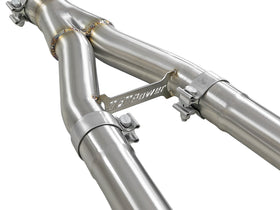 aFe Takeda 2.5in to 3in 304 SS Y-Pipe Exhaust System 16-18 Infiniti Q50/Q60 V6-3.0L (tt) - 0
