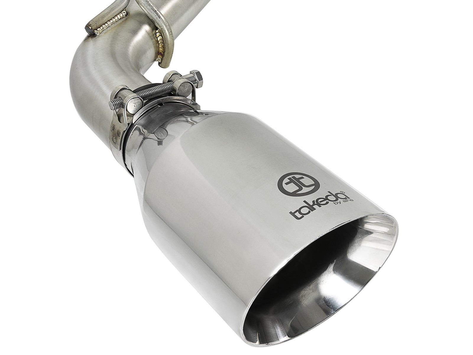 aFe Takeda 2.5in 304 SS Cat-Back Exhaust System w/ Polished Tips 16-18 Infiniti Q50 V6-3.0L (tt) - 0
