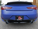 aFe POWER Takeda 2.5in 304 SS CB Exhaust w/ Blue Flame Tips 17-19 Infiniti Q60 V6-3.0L (tt)-3