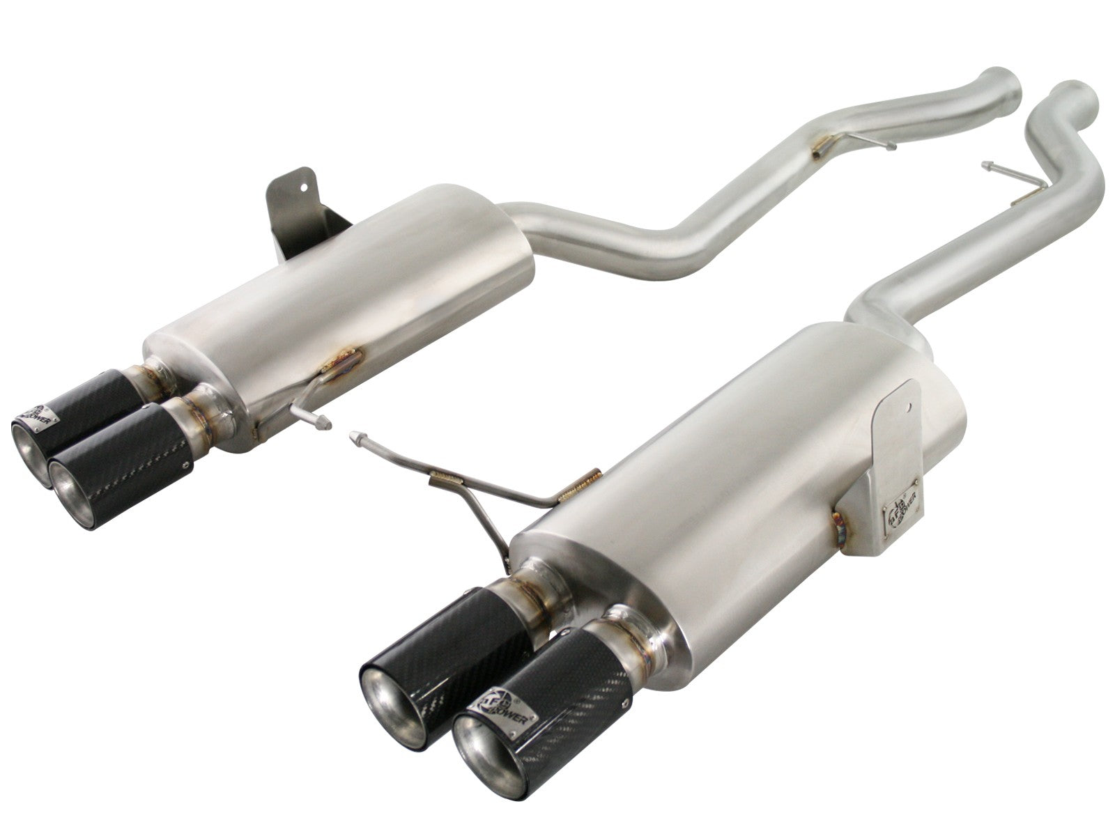aFe MACHForce XP Exhaust Cat-Back 2.5in Dia Carbon Fiber Tips SS-304 08-13 BMW M3 (E90) V8 4.0L - 0