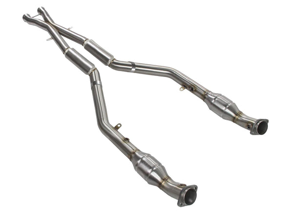 MACH Force-Xp 2-1/2 IN 304 Stainless Steel Street Series X-Pipe w/ Cats BMW M3 (E90/92/93) 08-13 V8-4.0L S65