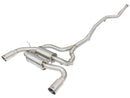 aFe MACHForce XP SS-304 Polish Tip 2.5in Dia Cat Back Exhaust 12-14 BMW 335i (F30) 3.0L (t)-1