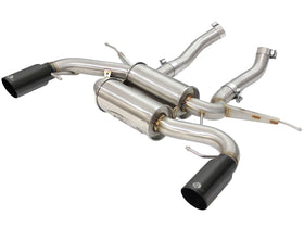 aFe MACHForce XP 2.5in Axle Back Stainless Exhaust w/ Black Tips 07-13 BMW 335i 3.0L L6 (E90/92) N55 - 0