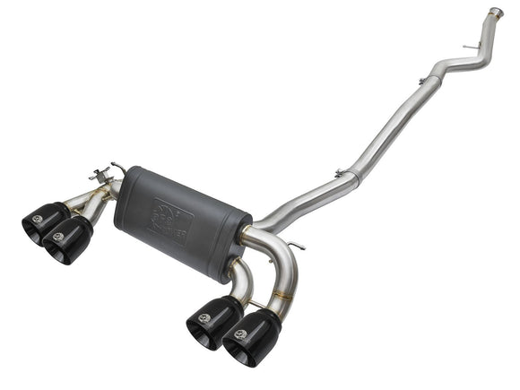 MACH Force-Xp 3 IN to 2-1/2 IN Stainless Downpipe-Back Exhaust w/ Black Tips BMW M2 (F87) 16-18 L6-3.0L (t) N55