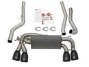MACH Force-Xp 3 IN to 2-1/2 IN Stainless Downpipe-Back Exhaust w/ Black Tips BMW M2 (F87) 16-18 L6-3.0L (t) N55-1