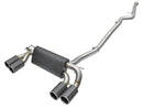 MACH Force-Xp 304 Stainless Steel Downpipe-Back Exhaust w/ Carbon Fiber Tips BMW M2 (F87) 16-18 L6-3.0L (t) N55-2