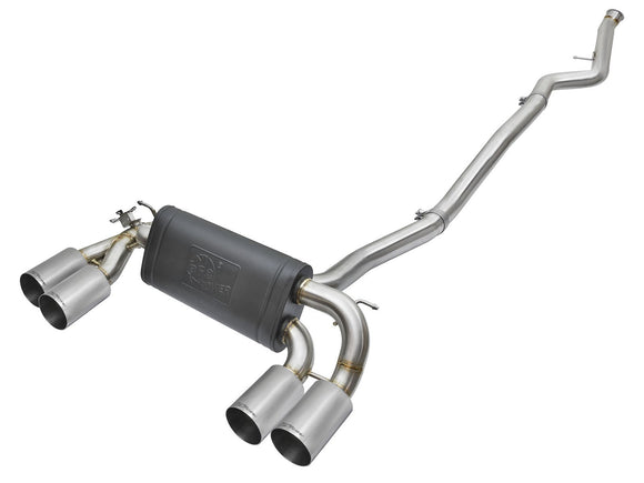 MACH Force-Xp 304 Stainless Steel Downpipe-Back Exhaust w/ Polish Tips BMW M2 (F87) 16-18 L6-3.0L (t) N55