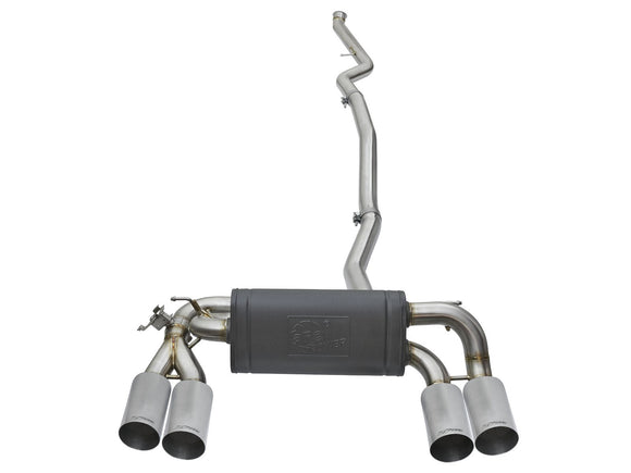 MACH Force-Xp 304 Stainless Steel Downpipe-Back Exhaust w/ Polish Tips BMW M2 (F87) 16-18 L6-3.0L (t) N55