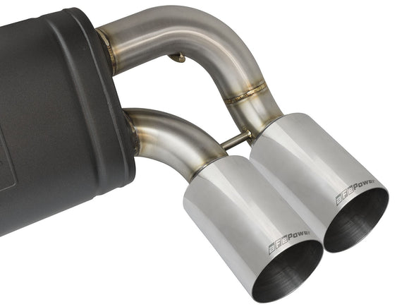 MACH Force-Xp 304 Stainless Steel Downpipe-Back Exhaust w/ Polish Tips BMW M2 (F87) 16-18 L6-3.0L (t) N55
