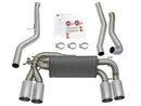 MACH Force-Xp 304 Stainless Steel Downpipe-Back Exhaust w/ Polish Tips BMW M2 (F87) 16-18 L6-3.0L (t) N55-1