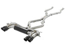 aFe MACH Force-Xp 3.5in. 304 SS C/B Exhaust System 15-18 BMW X5 M (F85) V8-4.4L (tt) - Black Tip-1