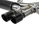 aFe MACH Force-Xp 3.5in. 304 SS C/B Exhaust System 15-18 BMW X5 M (F85) V8-4.4L (tt) - Black Tip-3