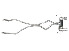 aFe MACH Force-Xp 3.5in 304 SS Cat-Back w/Polished Tips 15-18 BMW X5 M (F85)/X6 M (F86) V8-4.4L S63 - 0