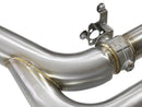 aFe MACH Force-Xp 3.5in. 304 SS C/B Exhaust w/o Muffler 15-18 BMW X5 M V8-4.4L (tt) - Black Tip-3