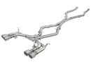 aFe MACH Force-Xp 3.5in. 304 SS C/B Exhaust w/o Muffler 15-18 BMW X5 M V8-4.4L (tt) - Polished Tip-1