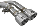 aFe MACH Force-Xp 3.5in. 304 SS C/B Exhaust w/o Muffler 15-18 BMW X5 M V8-4.4L (tt) - Polished Tip-5