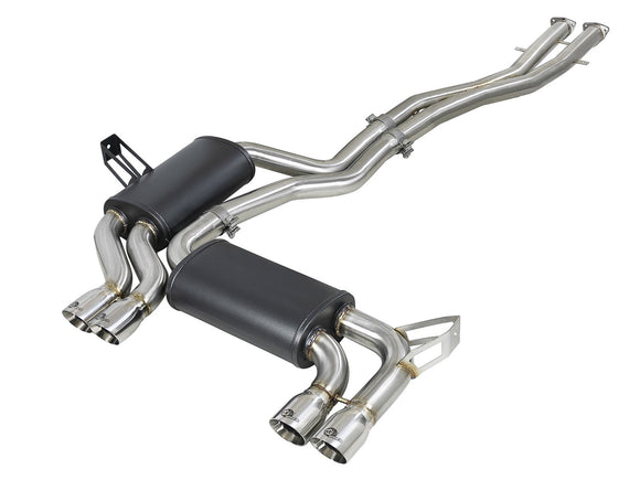 aFe MACH Force-Xp 2.5in 304 SS Cat-Back Exhaust w/ Polished Tips 01-06 BMW M3
