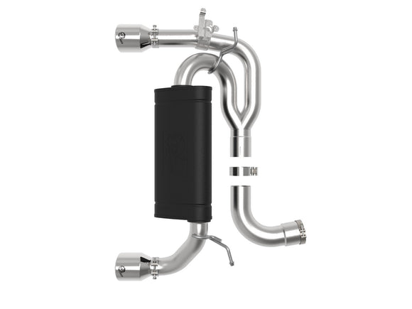 aFe MACHForce XP 3in to 2.5in 304 SS Axle-Back Exhaust w/ Polished Tips 14-16 BMW M235i