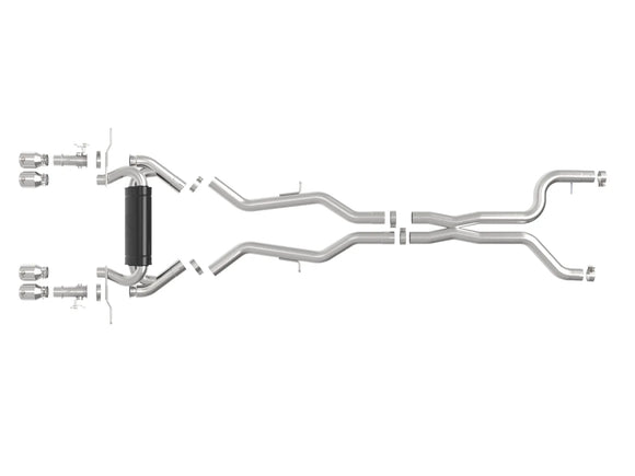 MACH Force-Xp 3 IN to 2-1/2 IN 304 Stainless Steel Cat-Back Exhaust BMW M2 (G87) 23-25 L6-3.0L (tt) S58