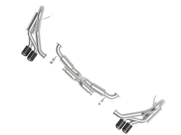 aFe MACHForce XP 12-16 Porsche 911 Carrera H6-3.8L SS-304 Cat-Back Exhaust w/Carbon Fiber Tips