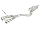 aFe MACHForce XP 2-1/2in SS-304 Cat-Back Exhausts w/ Polished Dual Tips 2008 VW Golf R32 V6-3.2L MKV-1