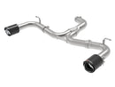 aFe MACH Force-Xp 3in to 2-1/2in Stainless Steel Axle-Back Exhaust Carbon - 15-17 Volkswagen GTI-1