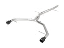 aFe 17-19 Audi A4 (L4-2.0L) MACH Force-Xp  Stainless Steel Axle-Back Exhaust System - Black Tip-1