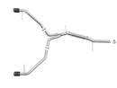 aFe 17-19 Audi A4 (L4-2.0L) MACH Force-Xp  Stainless Steel Axle-Back Exhaust System - Carbon Tip-2