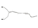 aFe 17-19 Audi A4 (B9) MACH Force-Xp 3in to 2.5in 304 SS Cat-Back Exhaust System-Dual SS Tips-2