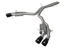 aFe 18-20 Audi RS5 Coupe MACH Force-Xp 3in to 2.5in 304 SS Axle-Back Exhaust System (Quad Black Tip)-1