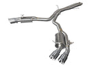 aFe 18-20 Audi RS5 Coupe MACH Force-Xp 3in to 2.5in 304 SS Axle-Back Exhaust System-Quad Polish Tips-1
