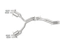 aFe 18-20 Audi RS5 Coupe MACH Force-Xp 3in to 2.5in 304 SS Axle-Back Exhaust System-Quad Polish Tips-2