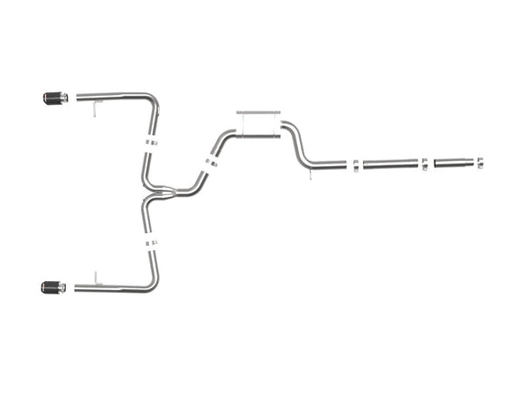 afe 19-21 VW Jetta GLI (MKVII) L4-2.0L (t) MACH Force-Xp 304 SS Cat-Back Exhaust System Carbon Tips