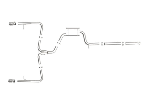 afe 19-21 VW Jetta GLI (MKVII) L4-2.0L (t) MACH Force-Xp 304 SS Cat-Back Exhaust System Polished Tip