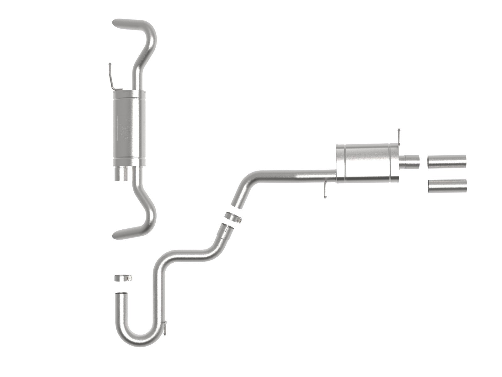 AFe Mach Force-XP 3" To 2-1/2" 304 Stainless Steel Hi-Tuck Cat-Back Exhaust System - VW / 2.0 / 3.6 / Atlas | 49-36452