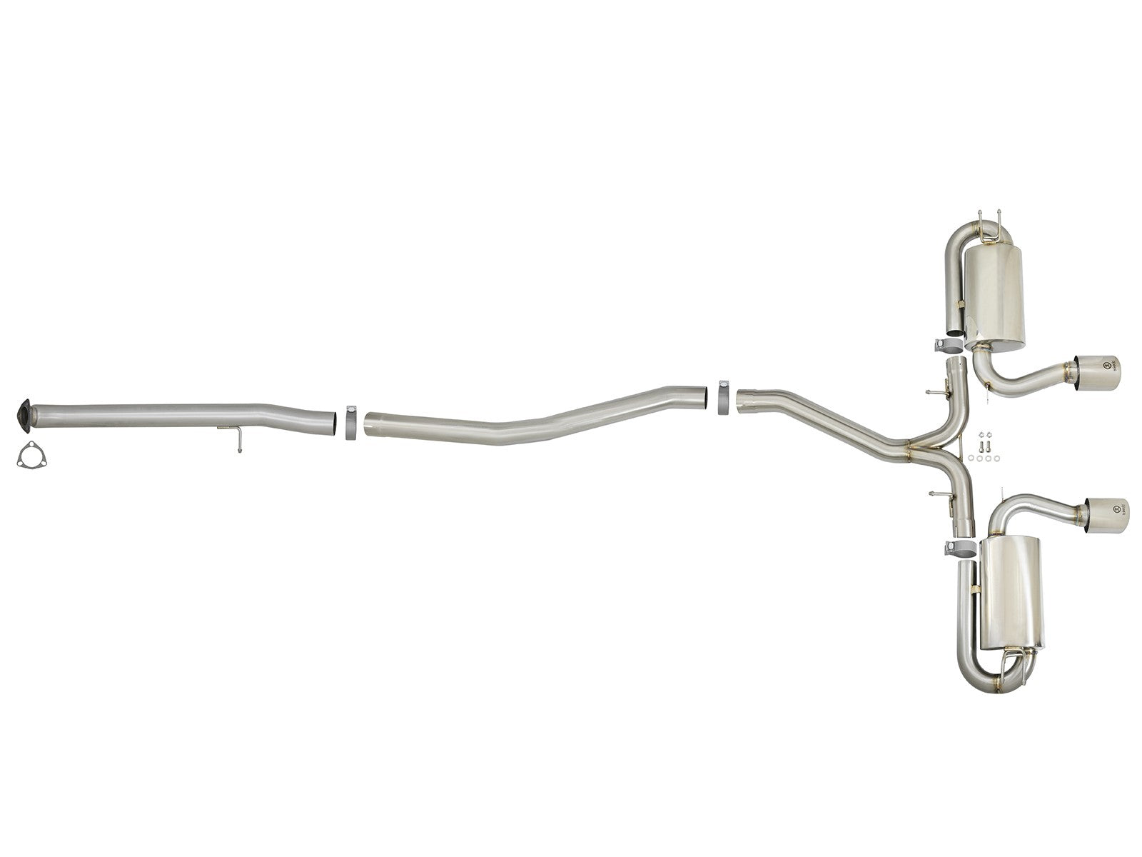 aFe Takeda 3in 304 SS Cat-Back Exhaust System w/ Polished Tips 2017 Honda Civic Si I4 1.5L