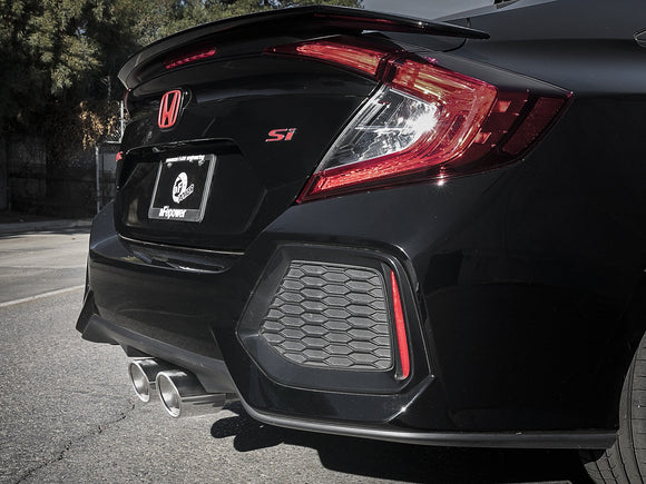 aFe Takeda 3in 304 SS Cat-Back Exhaust System w/ Polished Tips 2017 Honda Civic Si I4 1.5L