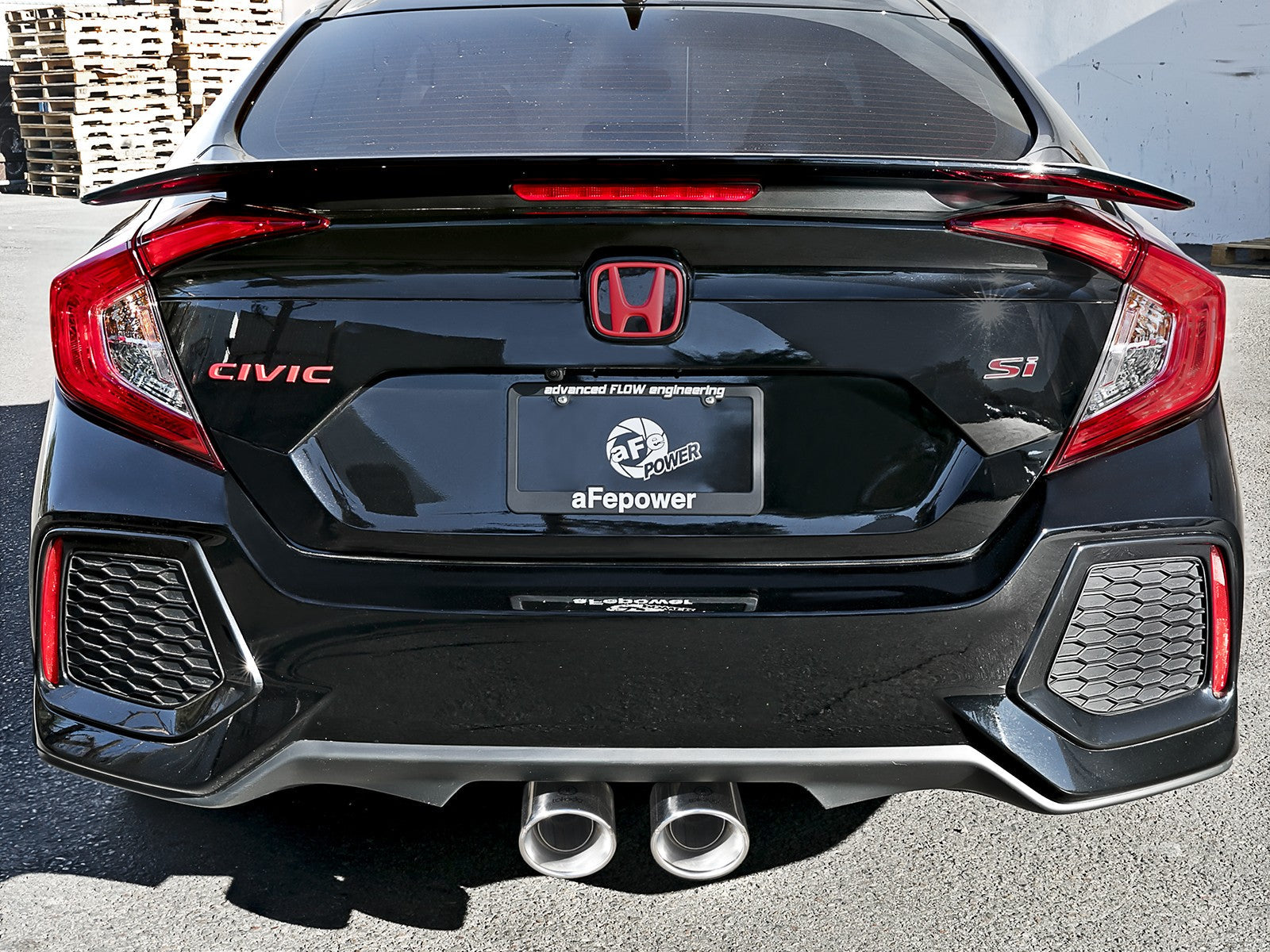 aFe Takeda 3in 304 SS Cat-Back Exhaust System w/ Polished Tips 2017 Honda Civic Si I4 1.5L