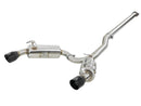aFe Takeda 3in. to 2.5in. 304 SS C/B Exhaust 08-15 Mitsubishi Lancer EVO I4-2.0L (t) - Black Tips-1